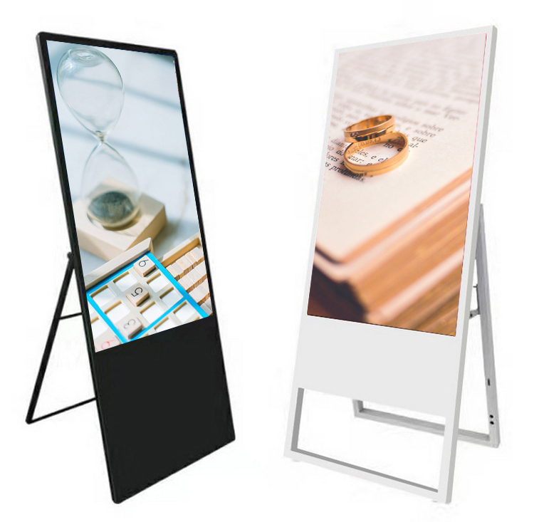 Portable Indoor Convenienet Retail Advertising Digital Signage Screen for Remote control