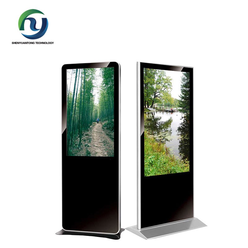 32 inch Floor stand For airport single version digital signage display advertising player