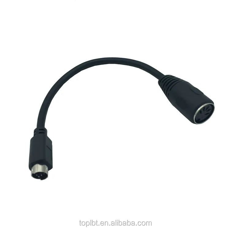 PS2 DIN5 Female to MD6 DIN 6Pin Male Cable