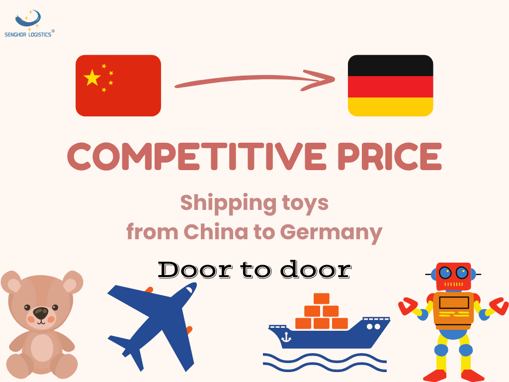 Competitive price shipping toys from China to Germany Europe door to door delivery by Senghor Logistics