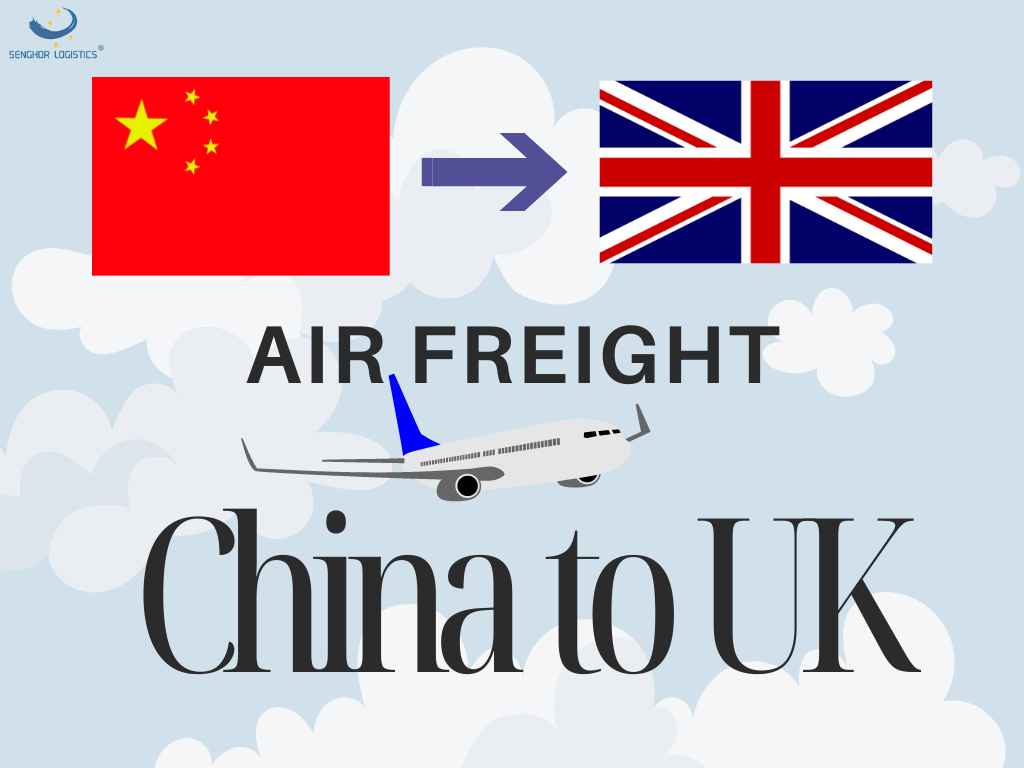  Air cargo transportation from China to UK shipping clothes by Senghor Logistics