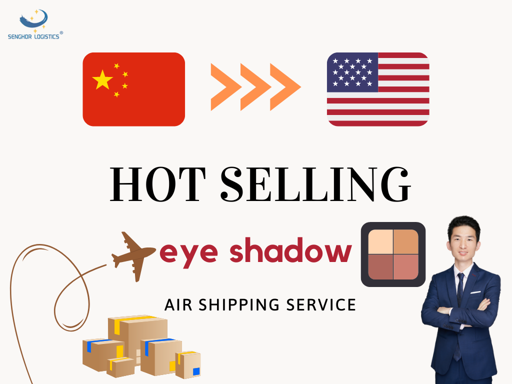 Hot selling eye shadow air shipping service from China to USA