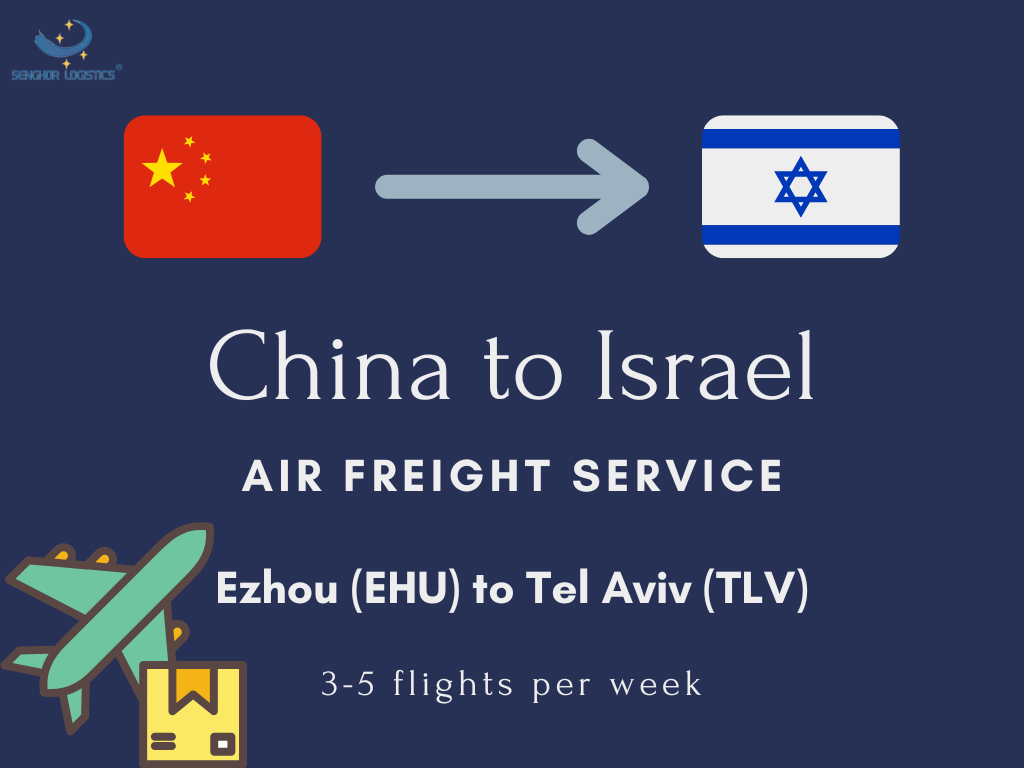 Shipping from China to Israel air freight forwarding by Senghor Logistics