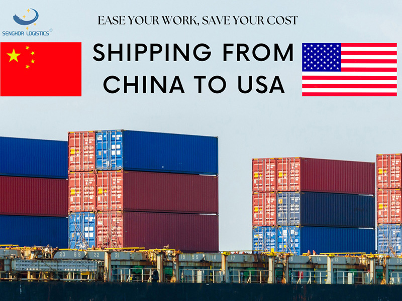 Shipping agent service from China to USA door to door by Senghor Logistics 