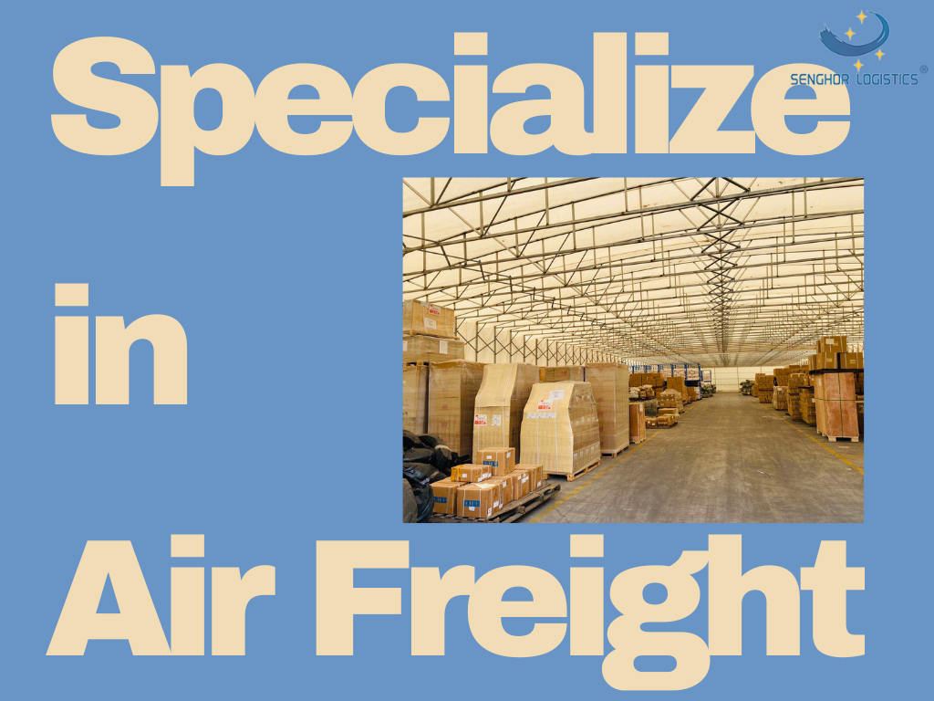 Air cargo transportation from China to UK shipping clothes by Senghor Logistics