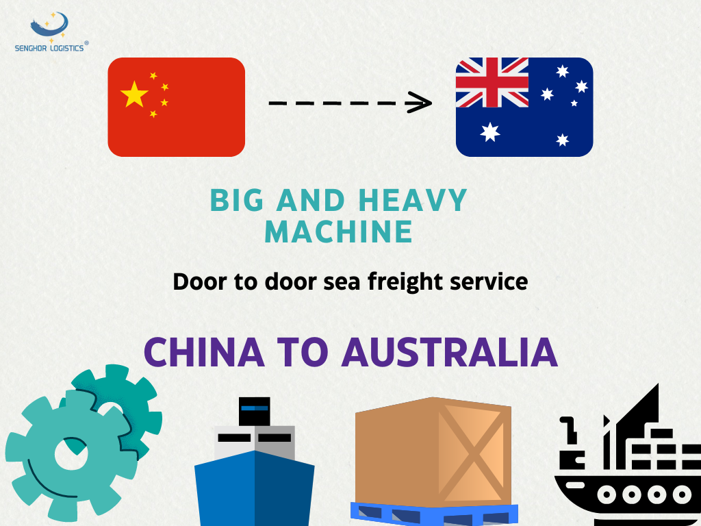 Big and heavy machine door to door sea freight service from china to Australia freight forwarder