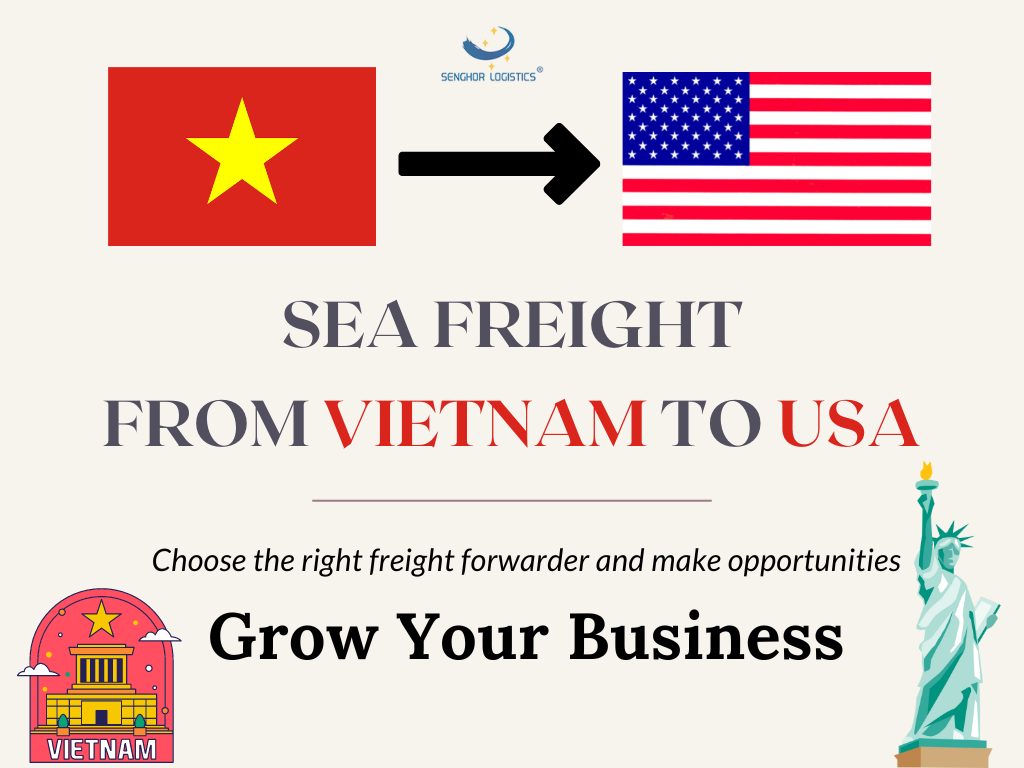  International sea freight rates from Vietnam to USA by Senghor Logistics