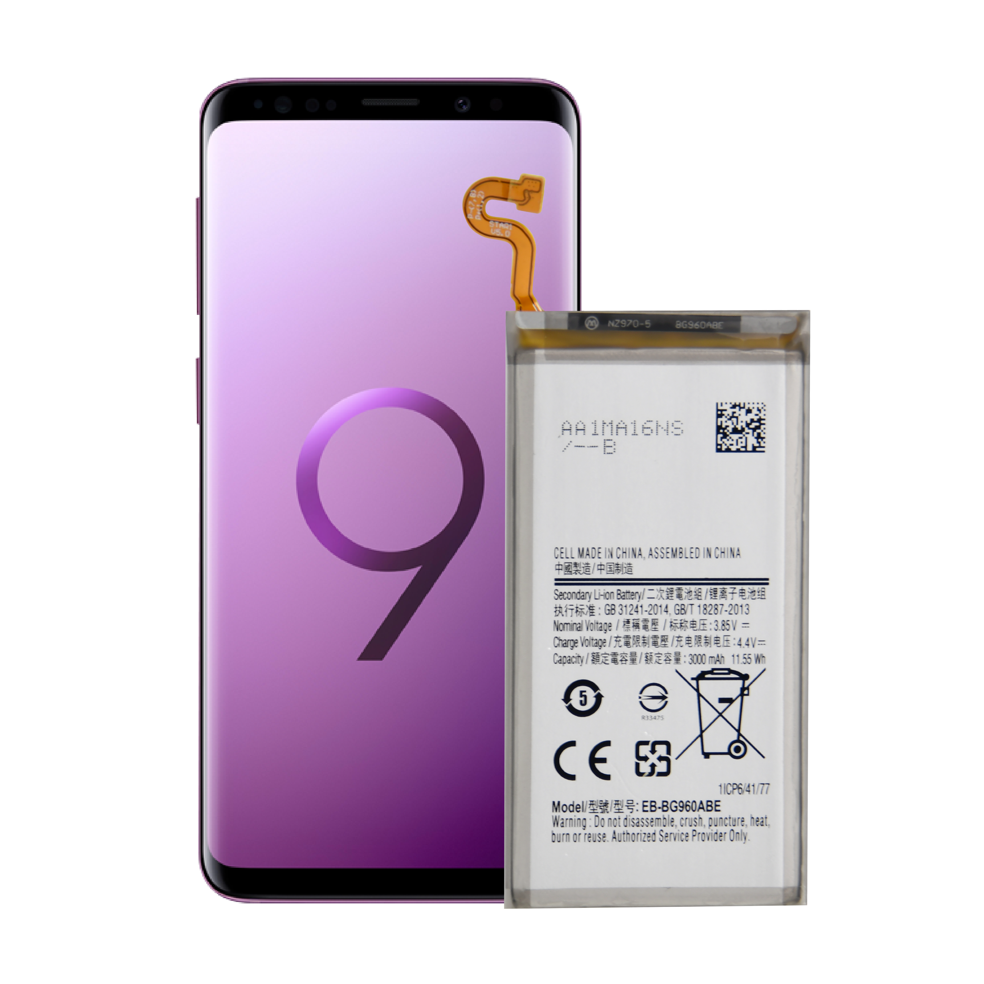 High Quality OEM Available Brand New Mobile Phone Replacement Battery for Samsung Galaxy S9 Battery