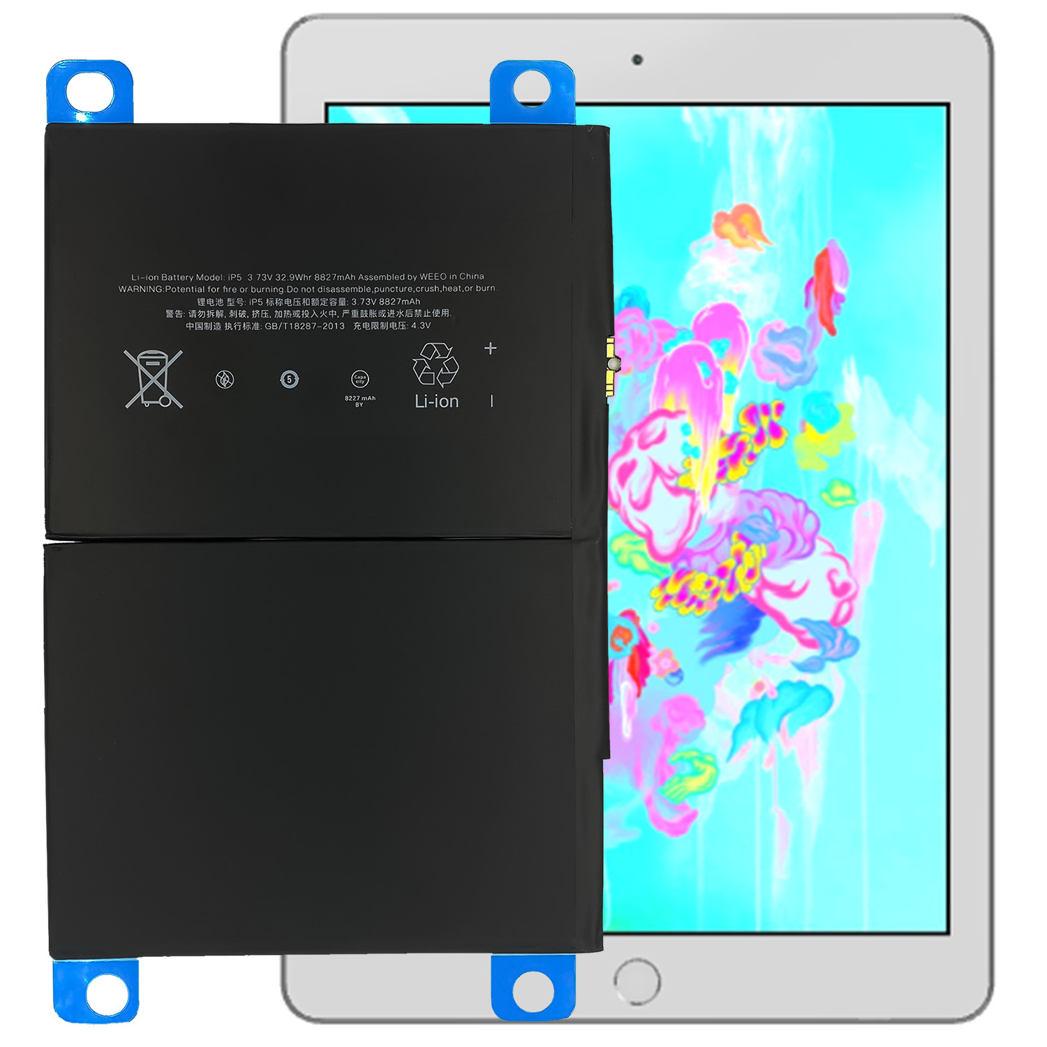 High Quality OEM Brand New 0 cycle Internal tablet Battery For Apple iPad 3 4 Battery