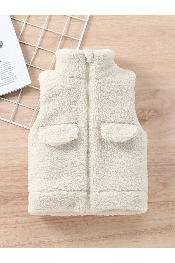 Baby Fleece Zip Up Vest Coat