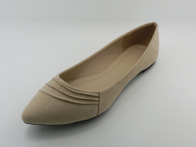 Girls' Flat Shoes With Folded Pattern