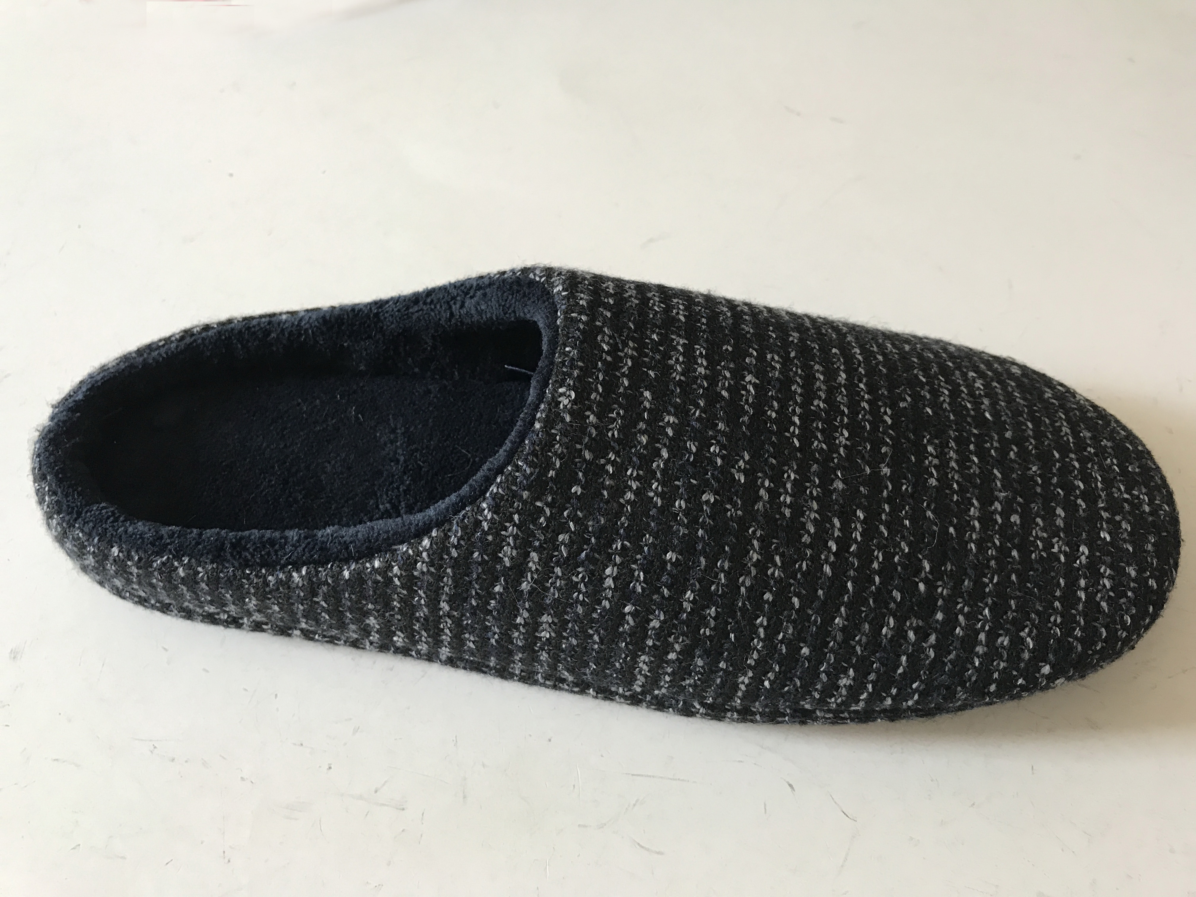 Men's Knitted Memory Foam Slipper Slip On Shoes 