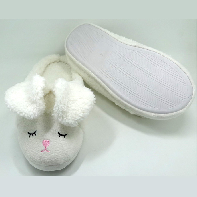 Girls' Cute Bunny Indoor Slippers Warm Slippers