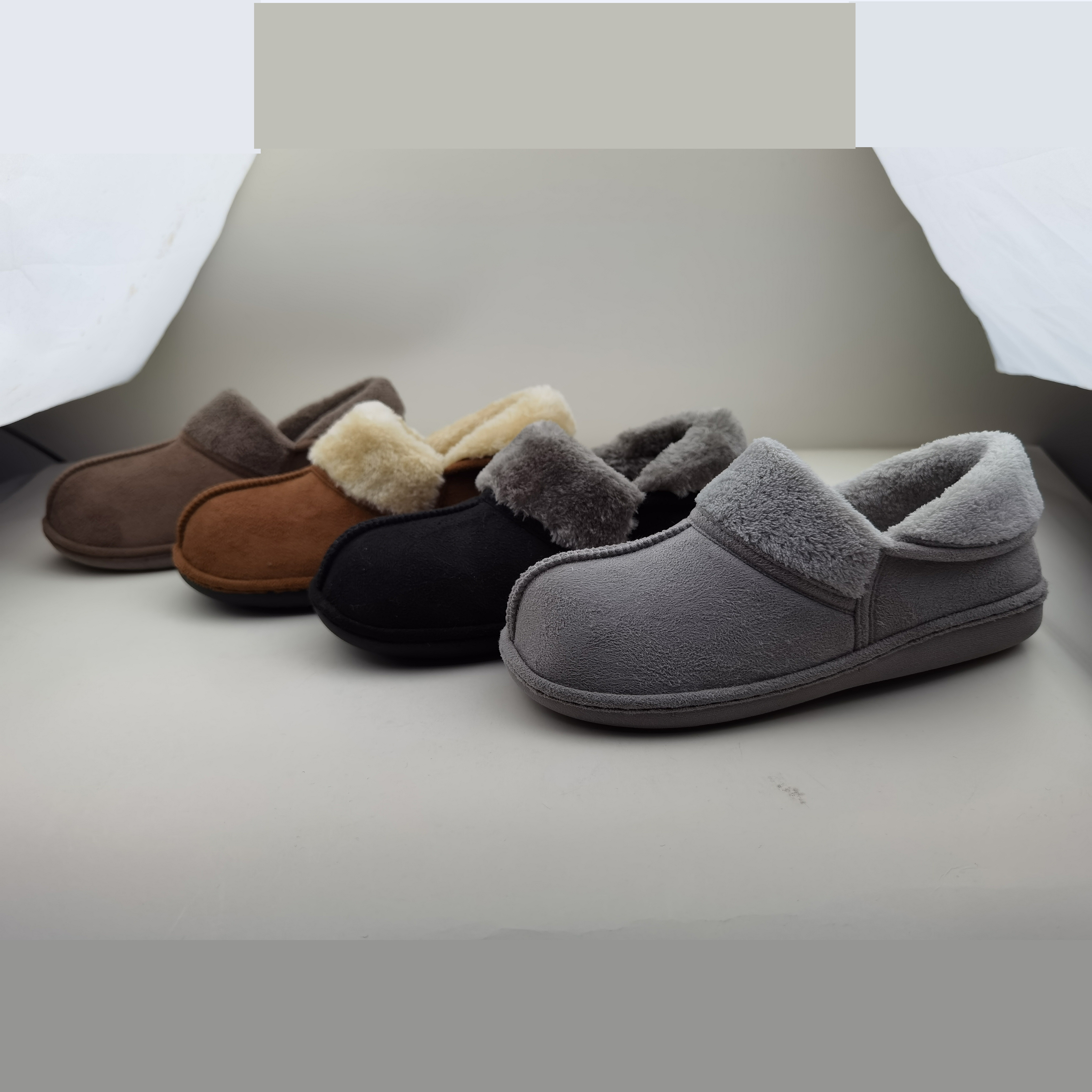 Women's Closed Back Warm Slippers Casual Shoes