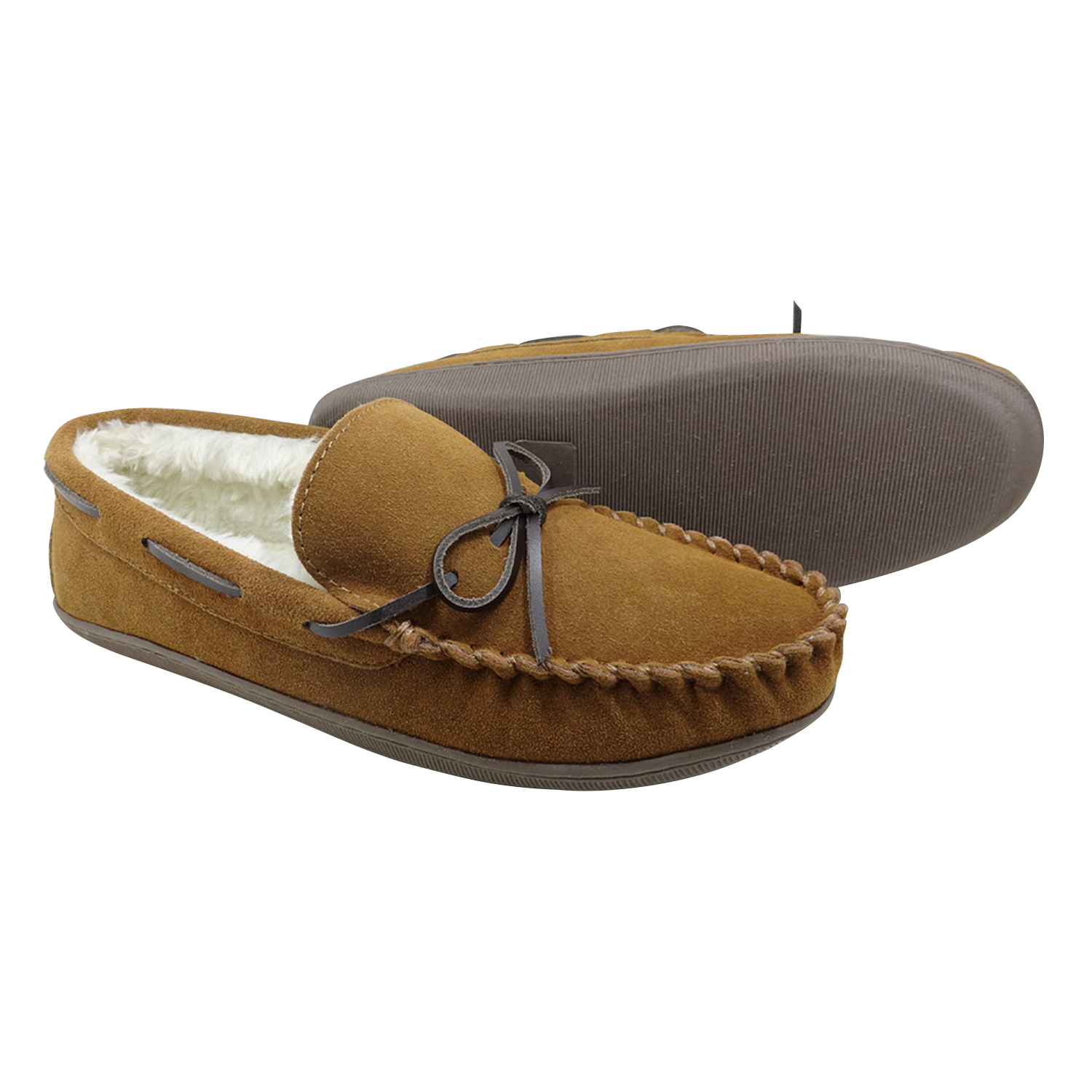 Men's Suede Leather Laced Softsole Moccasins