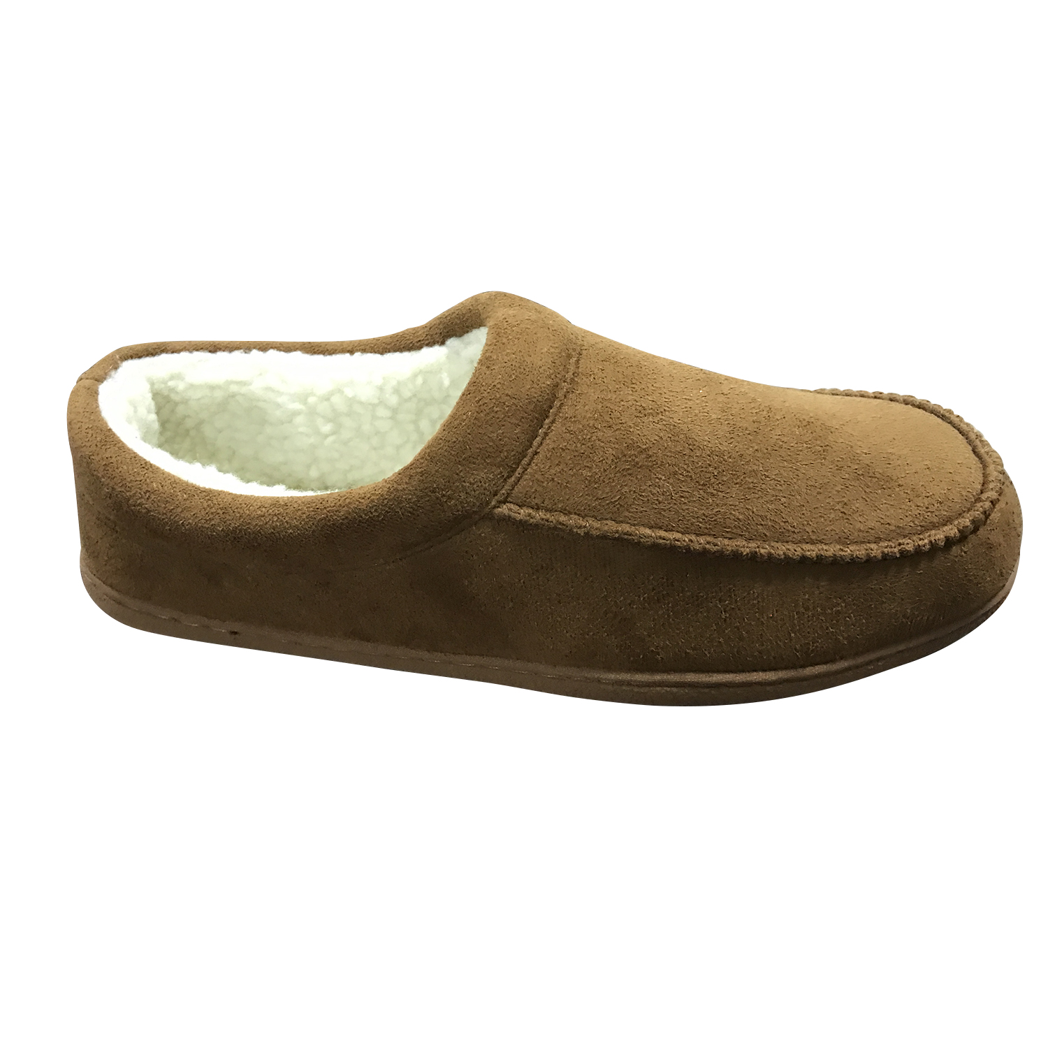 Mens Microsuede Slippers with Memory Foam Slip On Casual Shoes