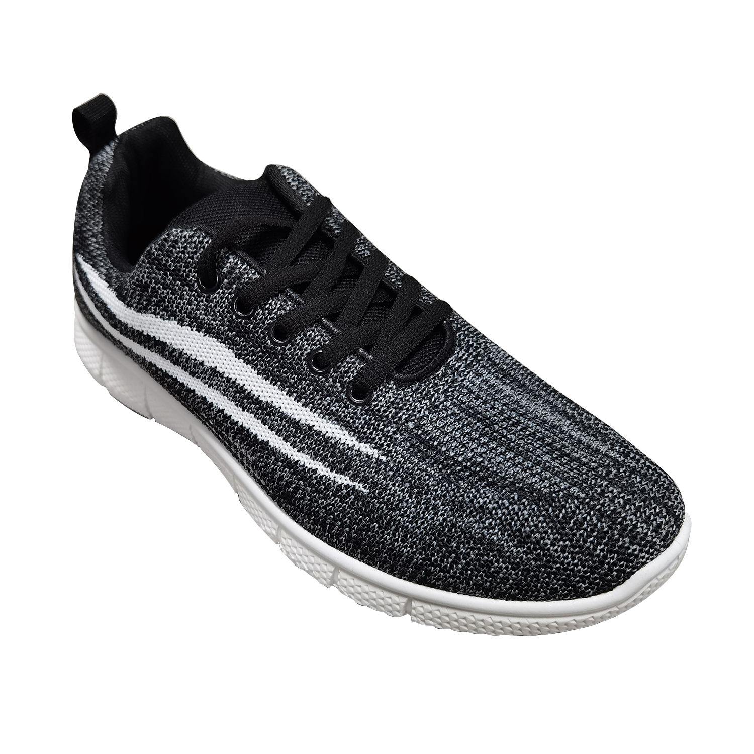 Men's Fly Knitted Sneakers Breathable Walking Tennis Running Shoes Slip on Casual Fashion Sneakers 
