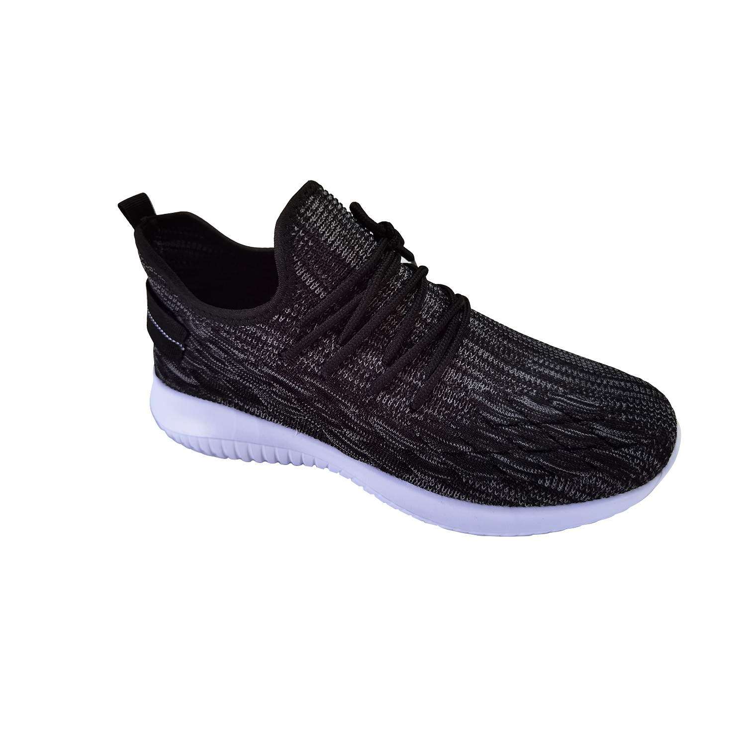 Men's Black Fly Knitted Breathable Sneaker