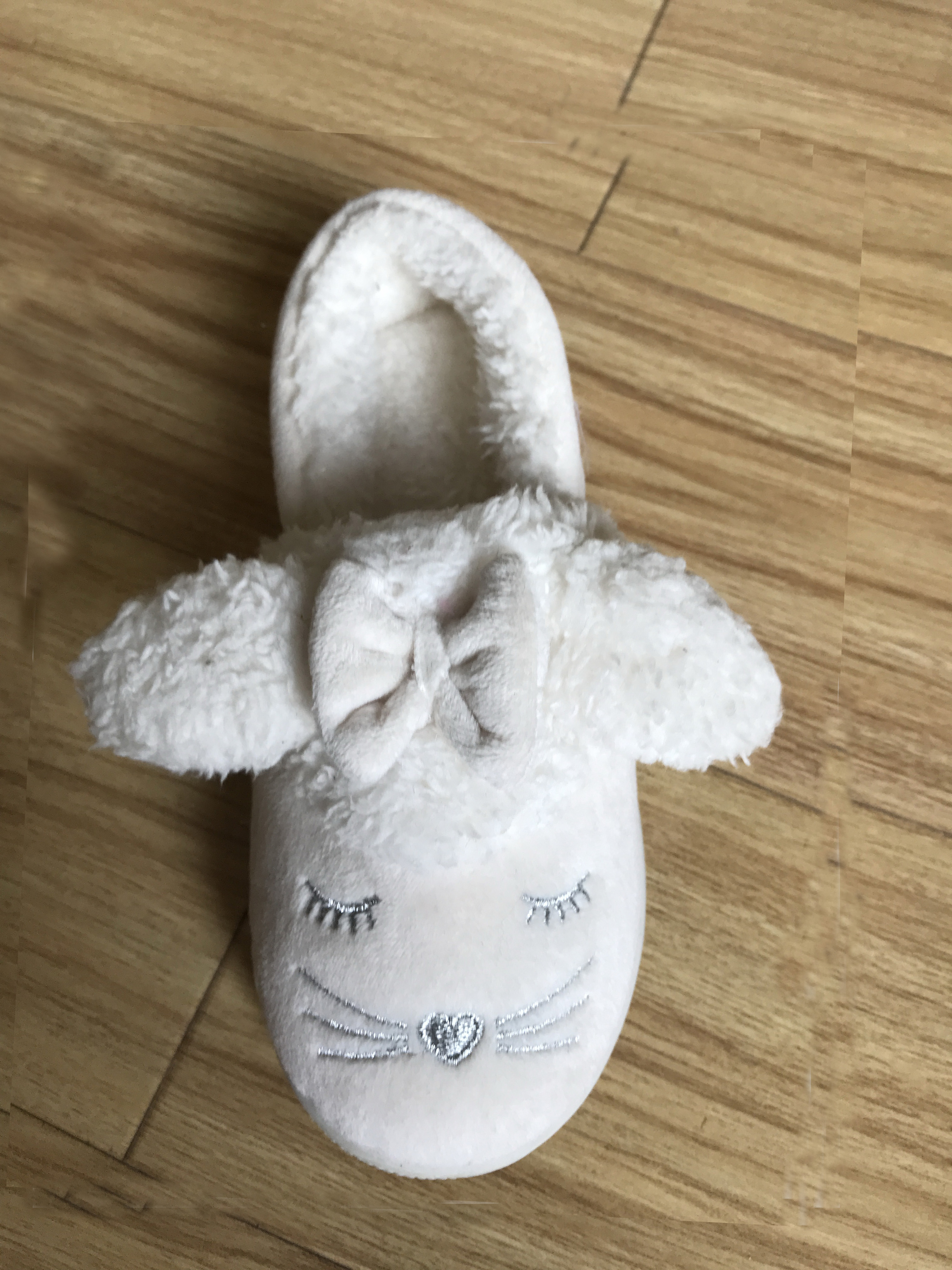 Kids Bunny Slippers Fuzzy Cute Animal Slippers for Girls Boys Indoor House Non-Slip Indoor Warm Fluffy Slippers 