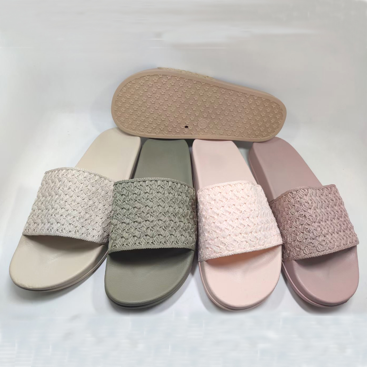 Womens Sliders House Slippers Flat Sandals for Women Open Toe Slippers