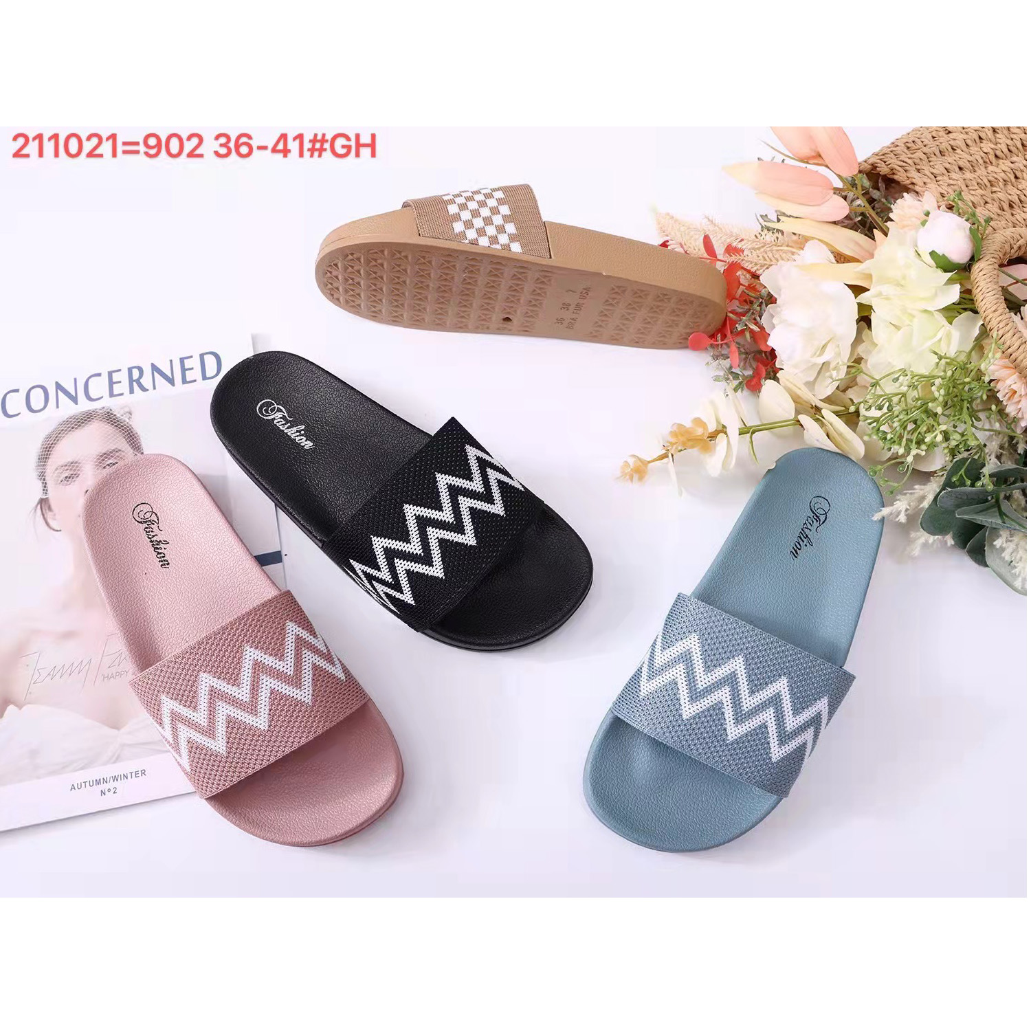 Women's Printed Slide Sandal