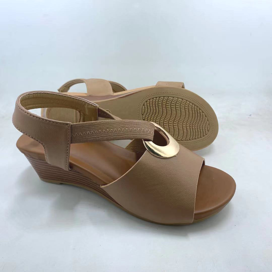 Women's Sandals Open Toe Elastic Slip On Comfort Casual Walking Sandals 