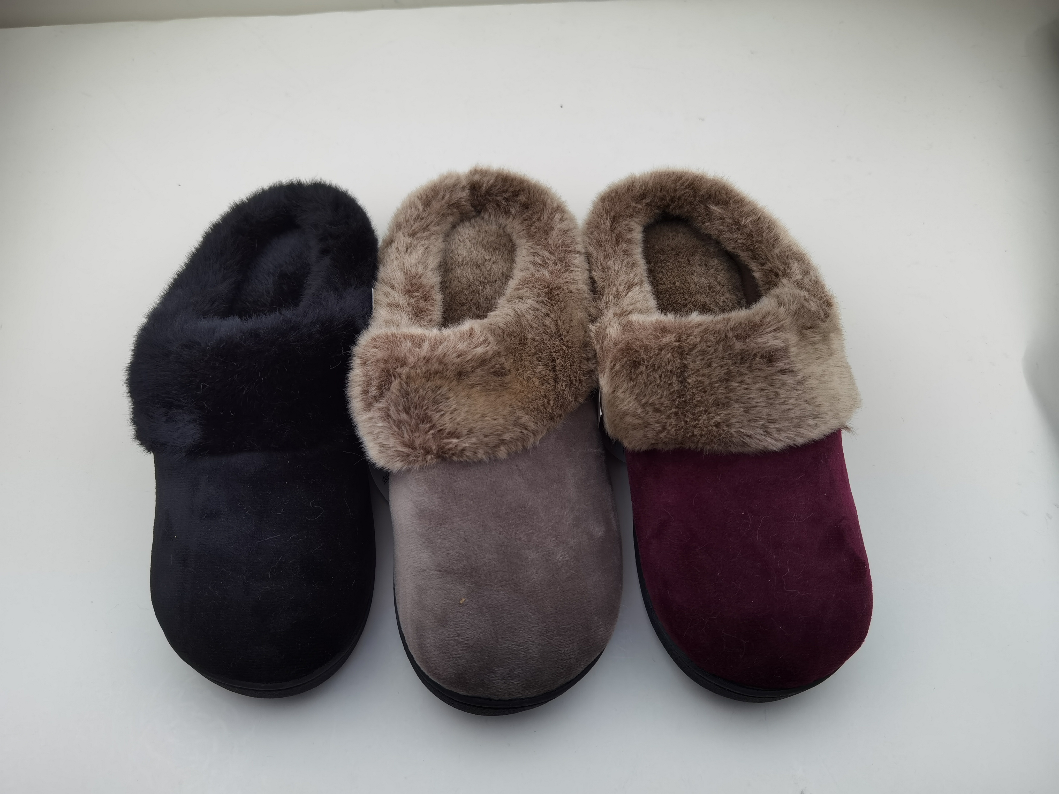 Women's Cozy Memory Foam Slippers Fuzzy Wool-Like Plush Fleece Lined House Shoes 
