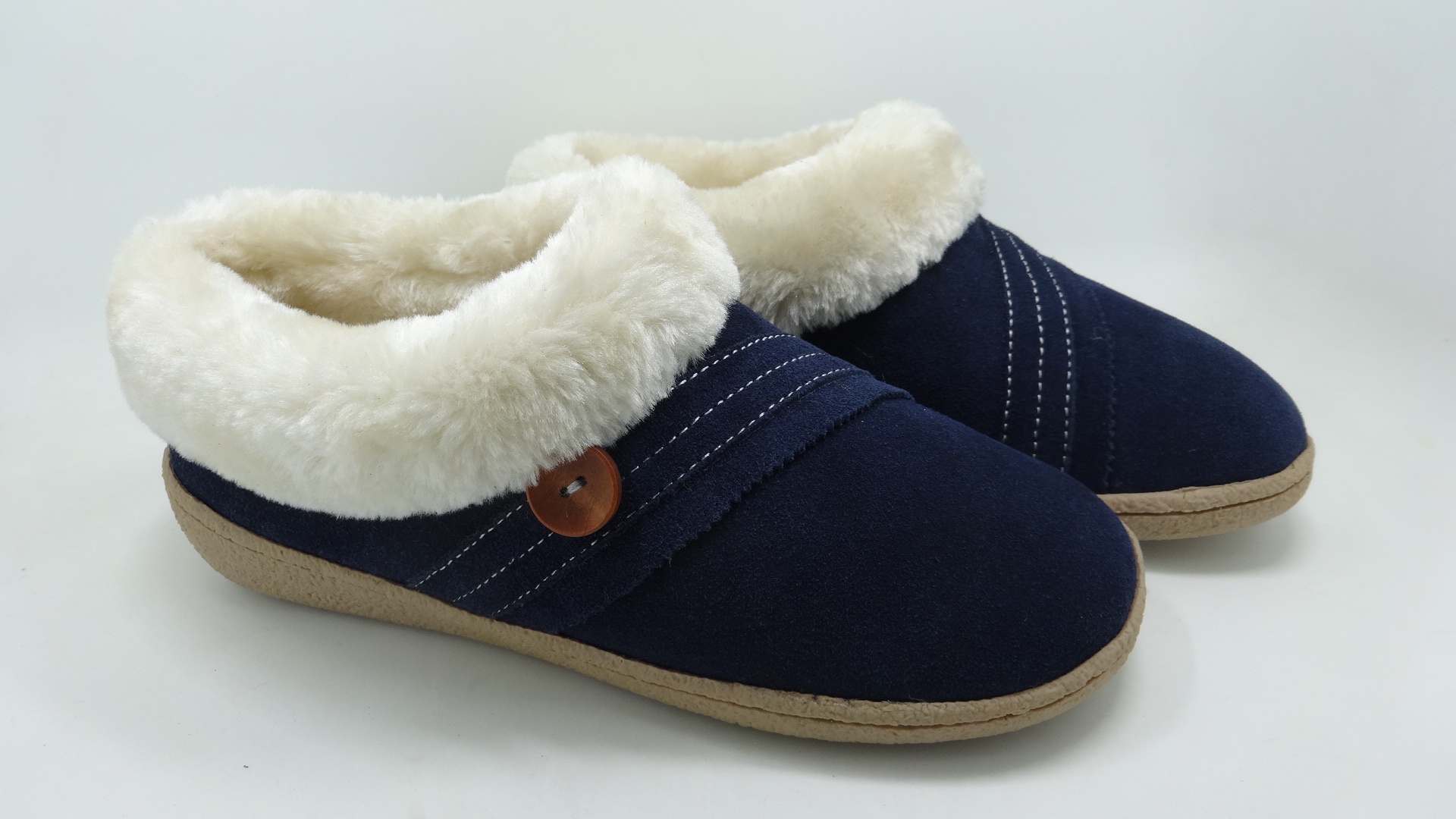 Women's Casual Shoes Indoor Outdoor Shoes Slipper with Fuzzy Plush Collar 