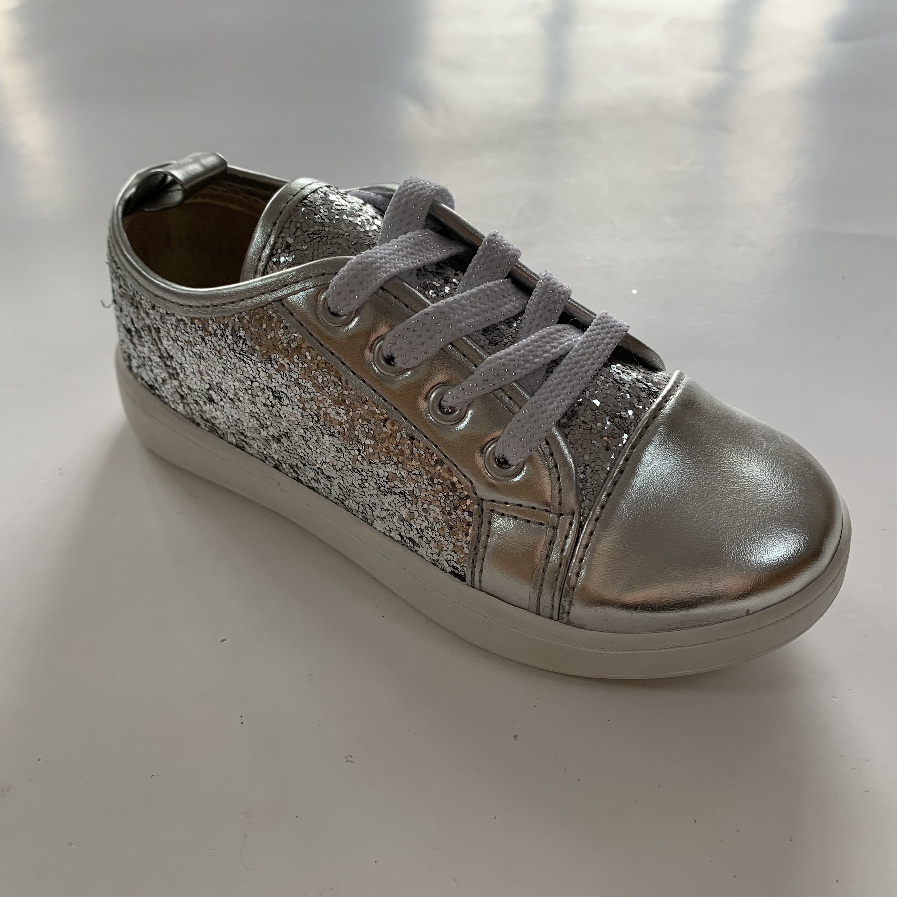 Children's Slip On Glitter Casual Shoes