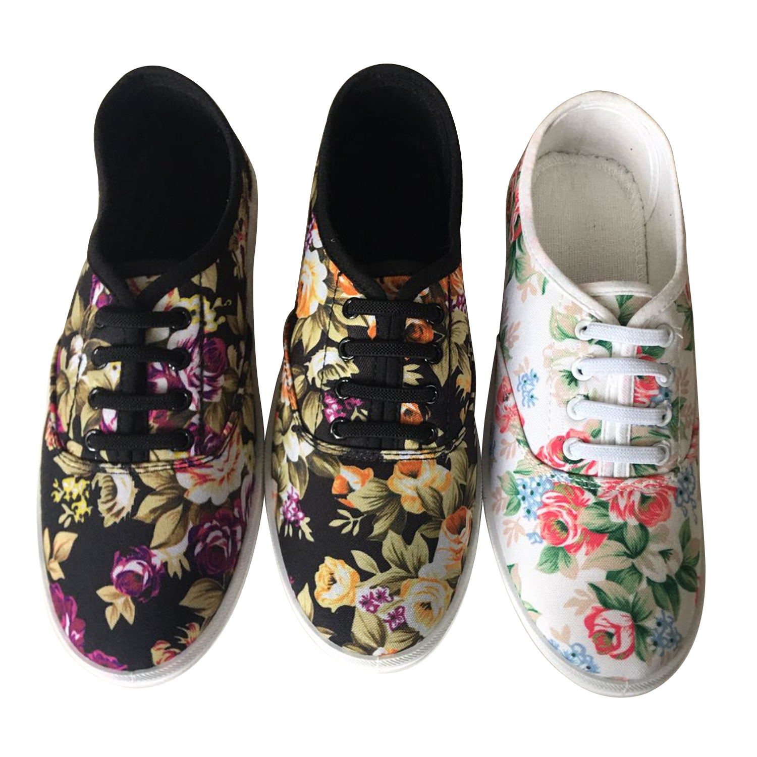 Women's Lightweight Floral Casual Flats Walking Shoes