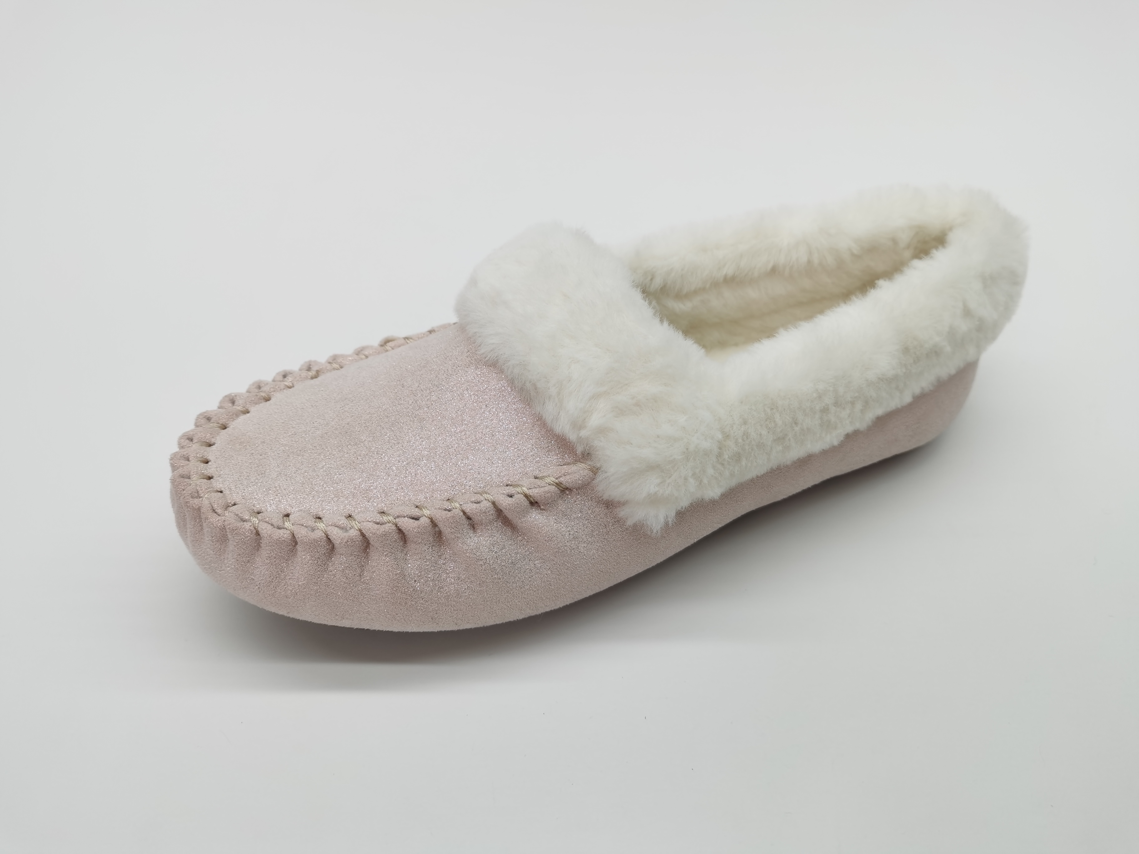 Women's Warm Moccasin Indoor Outdoor Slipper Shoe 