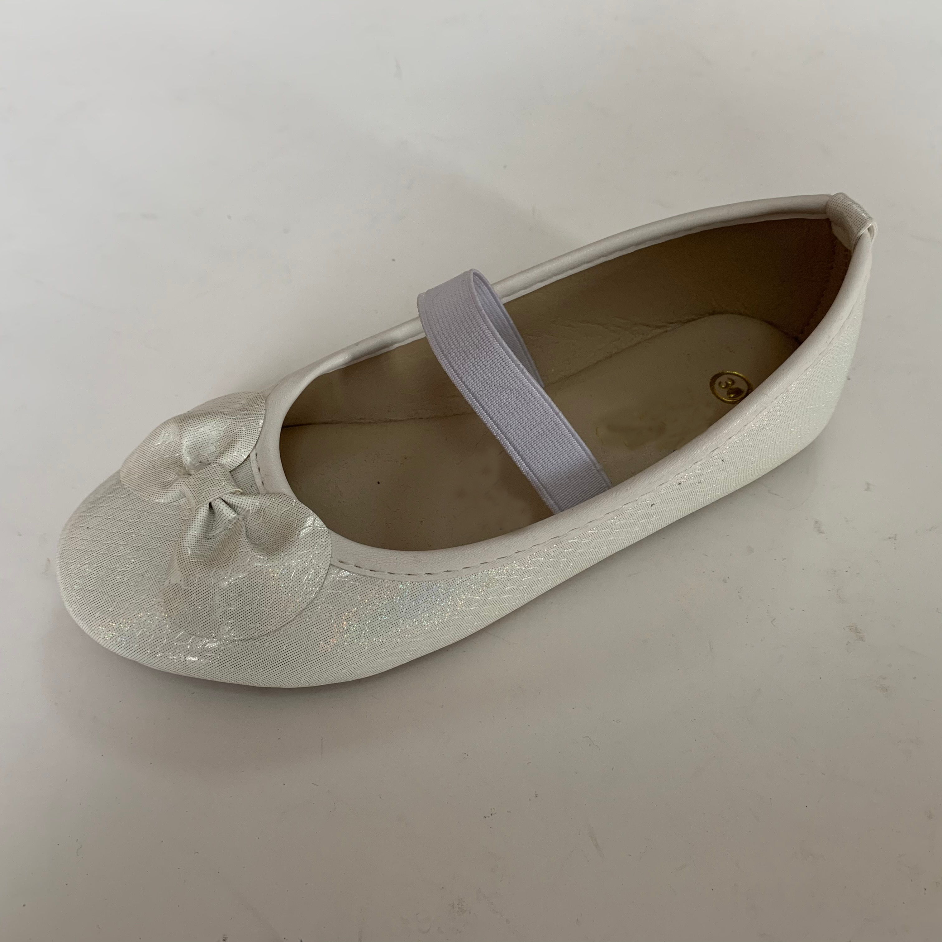  Children's Gilrs' Ballet Flats White Slip On Shoes