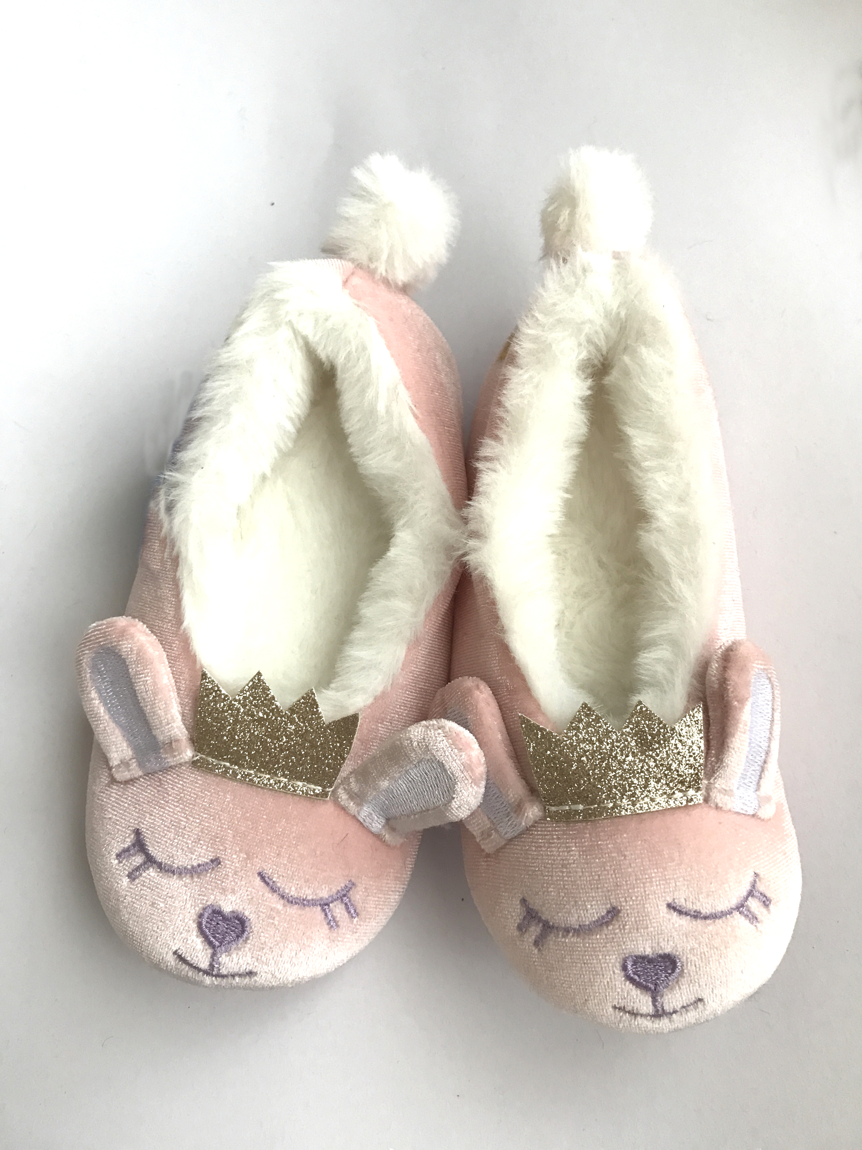 Kids' Gilrs' Lovely Bunny Indoor Slippers Warm Slip On Shoes