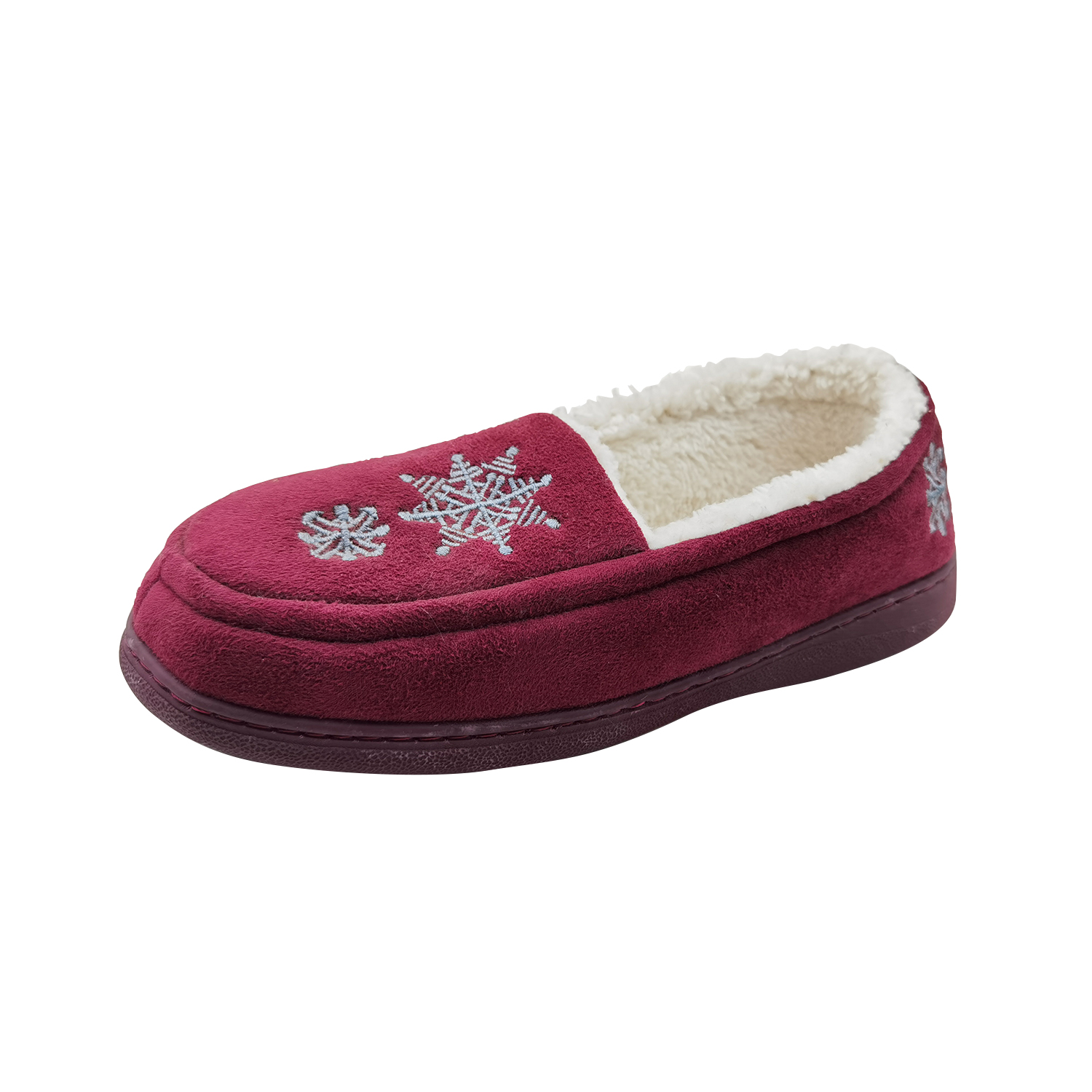 Women's Snow Embroidery Warm Slippers Indoor Shoes