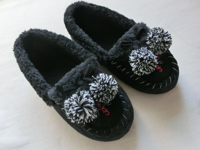 Girls' Kids' Moccasin Cozy Slippers  