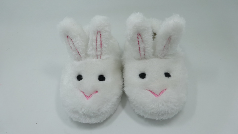Kids' Girls' White Bunny Slippers 
