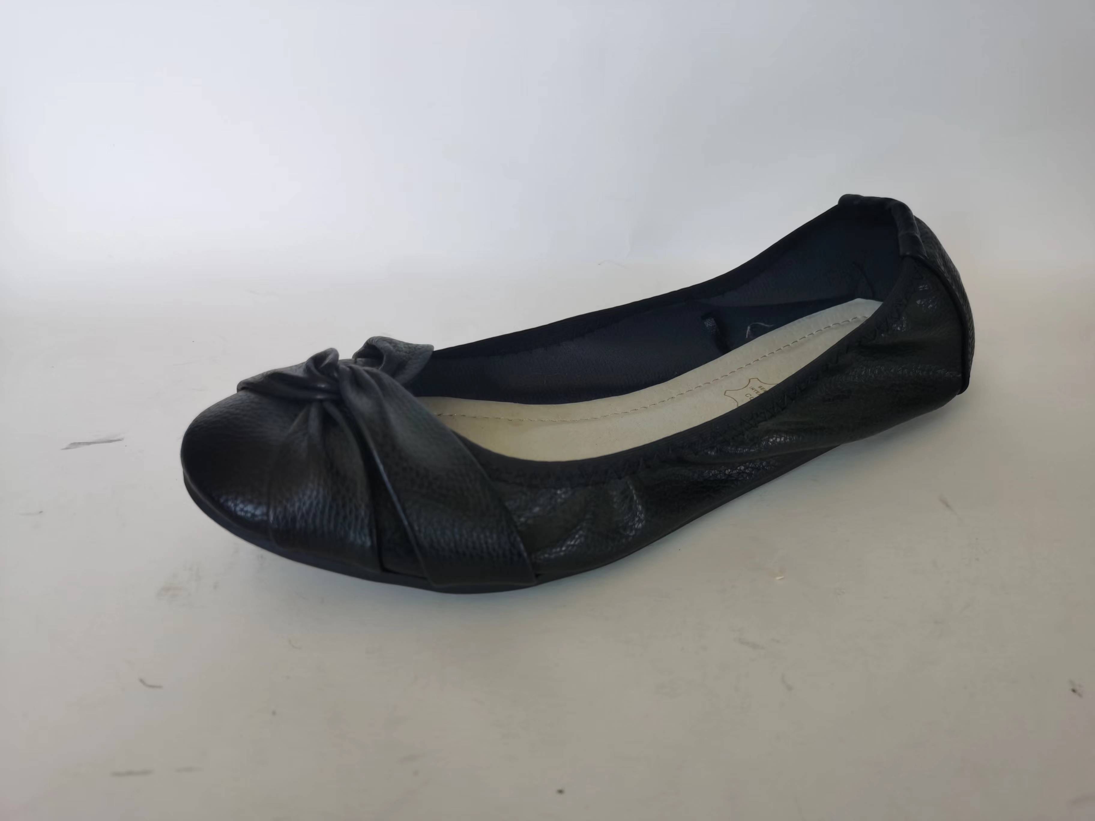 Ladies' Girls' Classic Black Ballet Flats