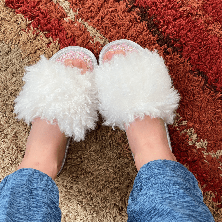 Winter House Slippers Women Fur Slides Waterproof Fluffy Slippers Female Warm Non slip Couple Indoor Shoes Pantoufle Femme 2020-in Slippers from Shoes on AliExpress