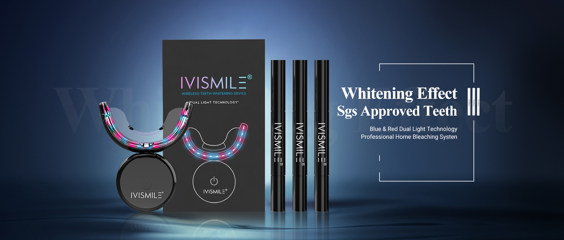 Led Teeth Whitening, Ivismile, Whitening Kit - IVISMILE