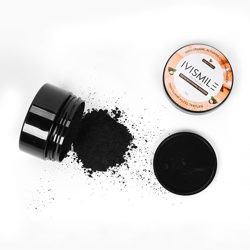 IVISMILE Organic Natural Activated Charcoal Cleaning Removal Stains Tooth Black Powder