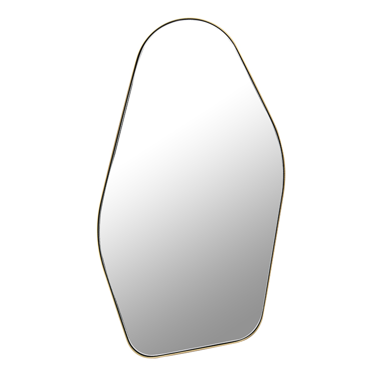 Irregular Metal Frame Human Body Shaped Mirror - High Definition for Hotels and Households