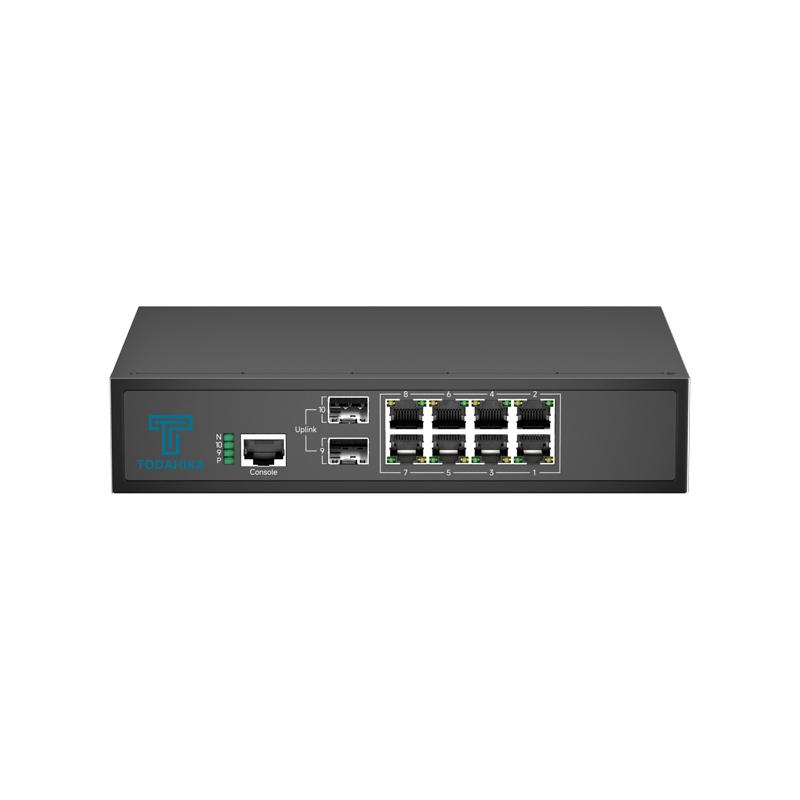 TH-G0208PM2-Z120W Layer2 Managed Ethernet Switch 2xGigabit SFP 8x10/100/ 1000Base-T PoE Port