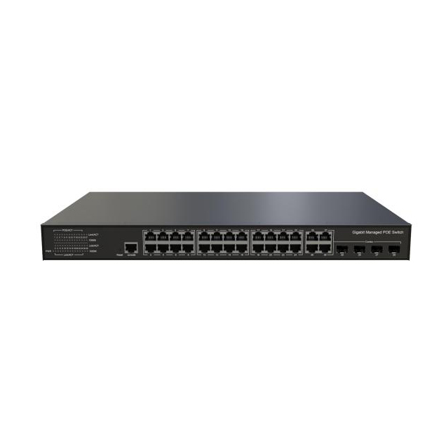 TH-GC Series Layer2 Managed Ethernet Switch 4xGigabit Combo(RJ45/SFP) 16x10/ 100/ 1000Base-T PoE/24x10/ 100/ 1000Base-T PoE