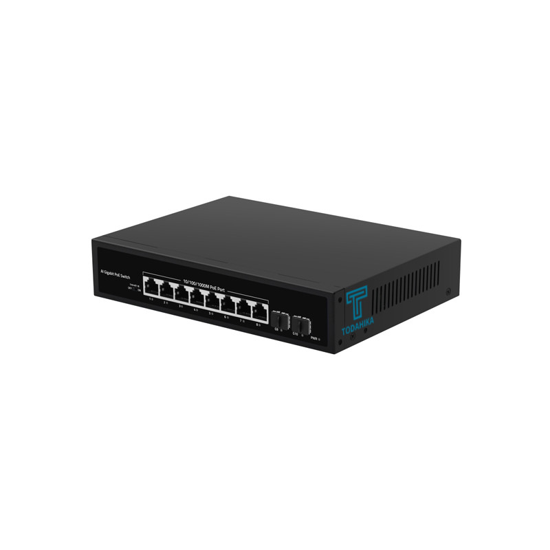 TH-G0208P-R120w Ethernet Switch 2xGigabit SFP, 8x10/100/1000Base-T PoE Port