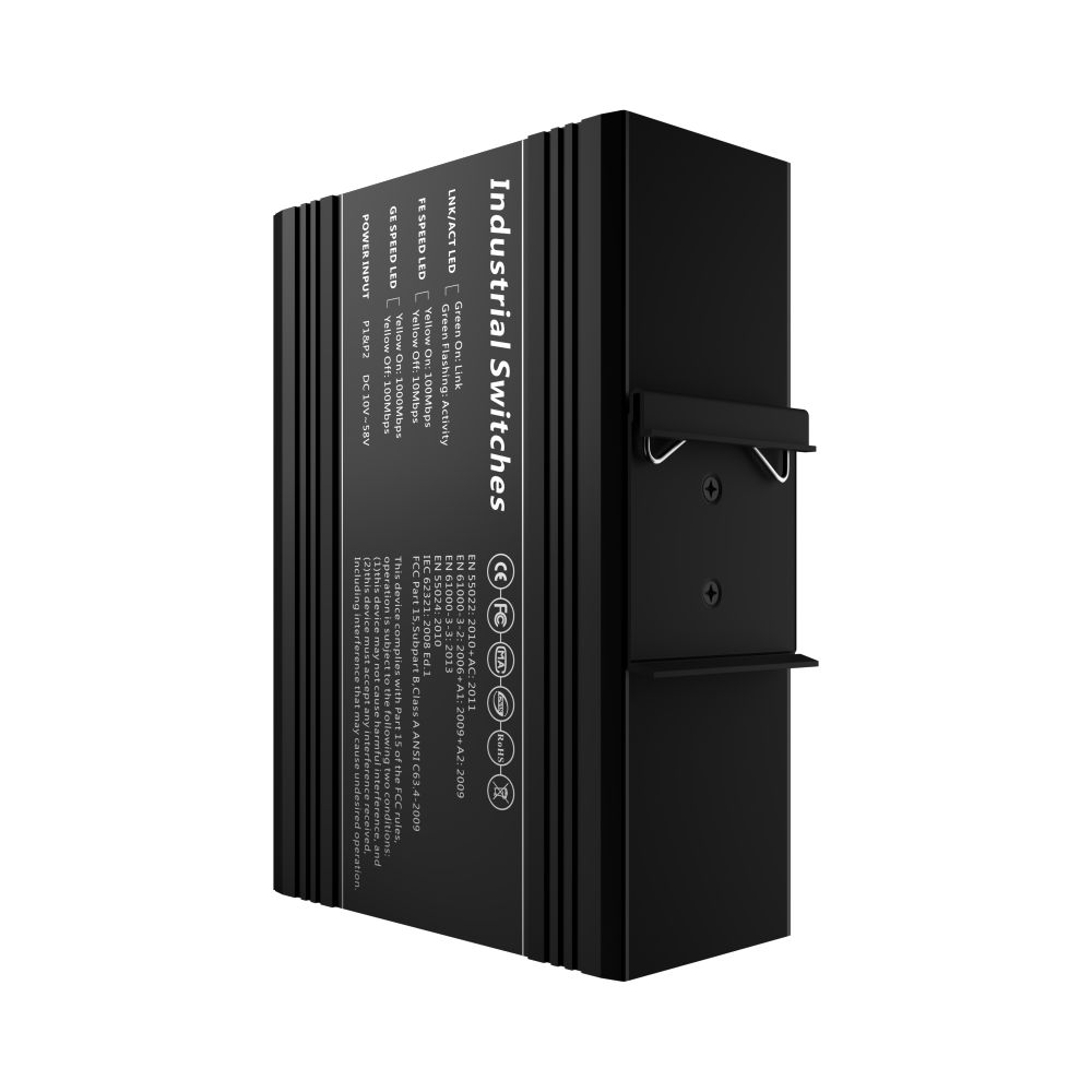TH-6F0101 Industrial Media Converter 1xGigabit SFP, 1x10/100Base-T PoE  