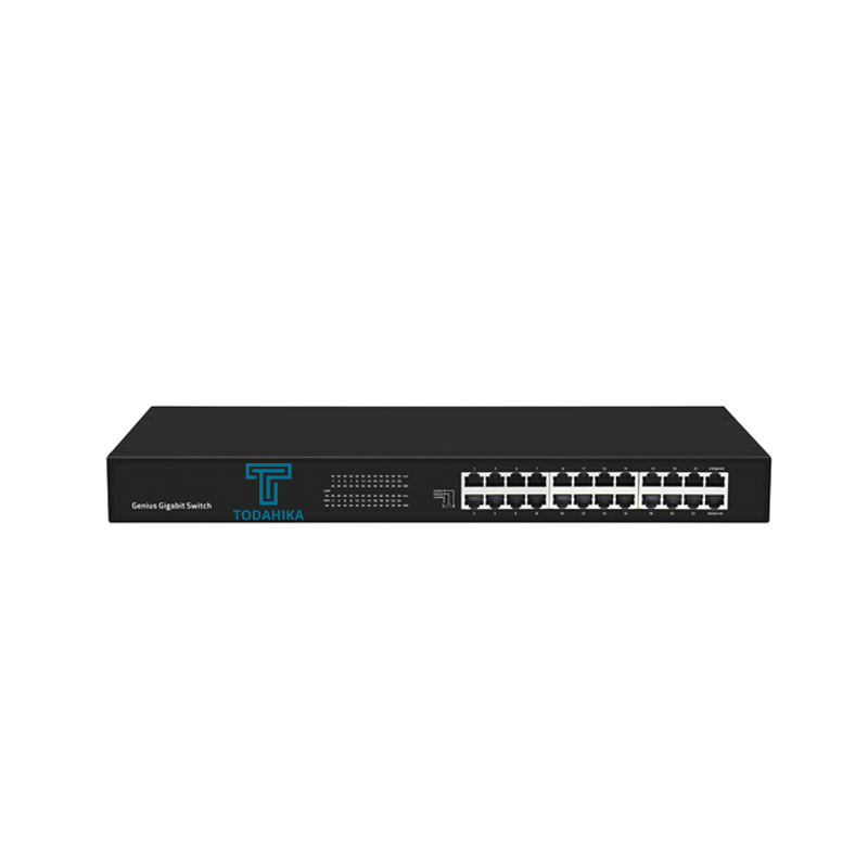 TH-G0024AI-R Ethernet Switch 24x10/100/1000Base-T Port Rack-mount, VLAN setting, 250meter transmission