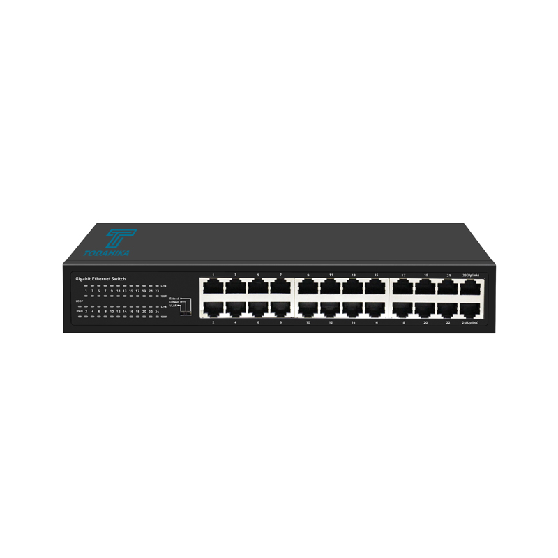 TH-G0024DAI-R Ethernet Switch 24x10/100/1000Base-T Port Desktop, VLAN setting, 250meter transmission
