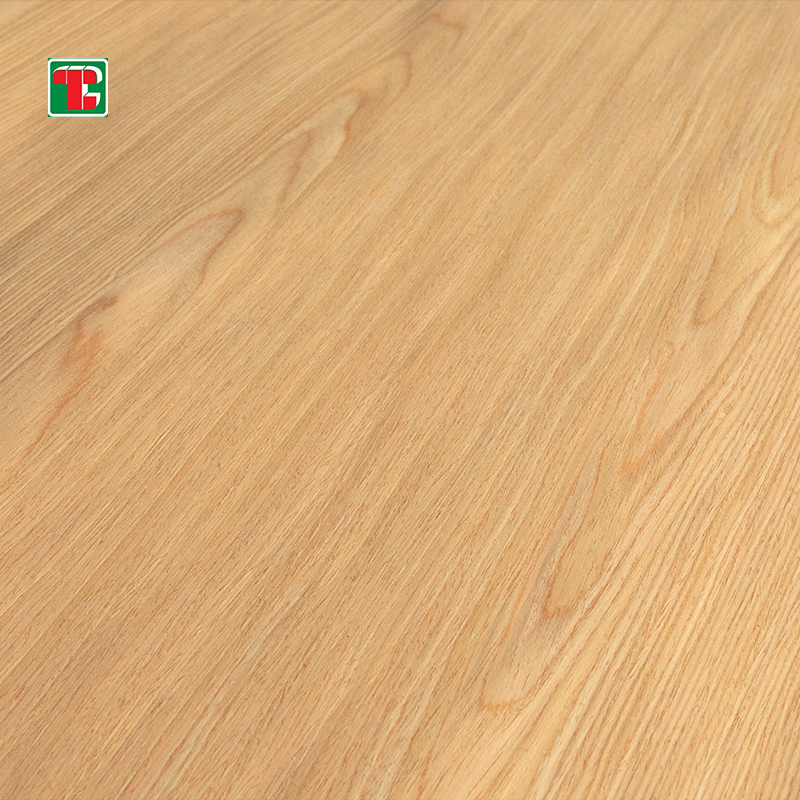 AA Grade 0.45mm 0.5mm Nature Red oak Veneers For Plywood Cabinet/Door Skin