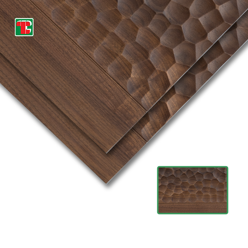 Contemporary Decorative Paulownia Timber Cladding 3D Wall Panel Wood Interior For Headboard