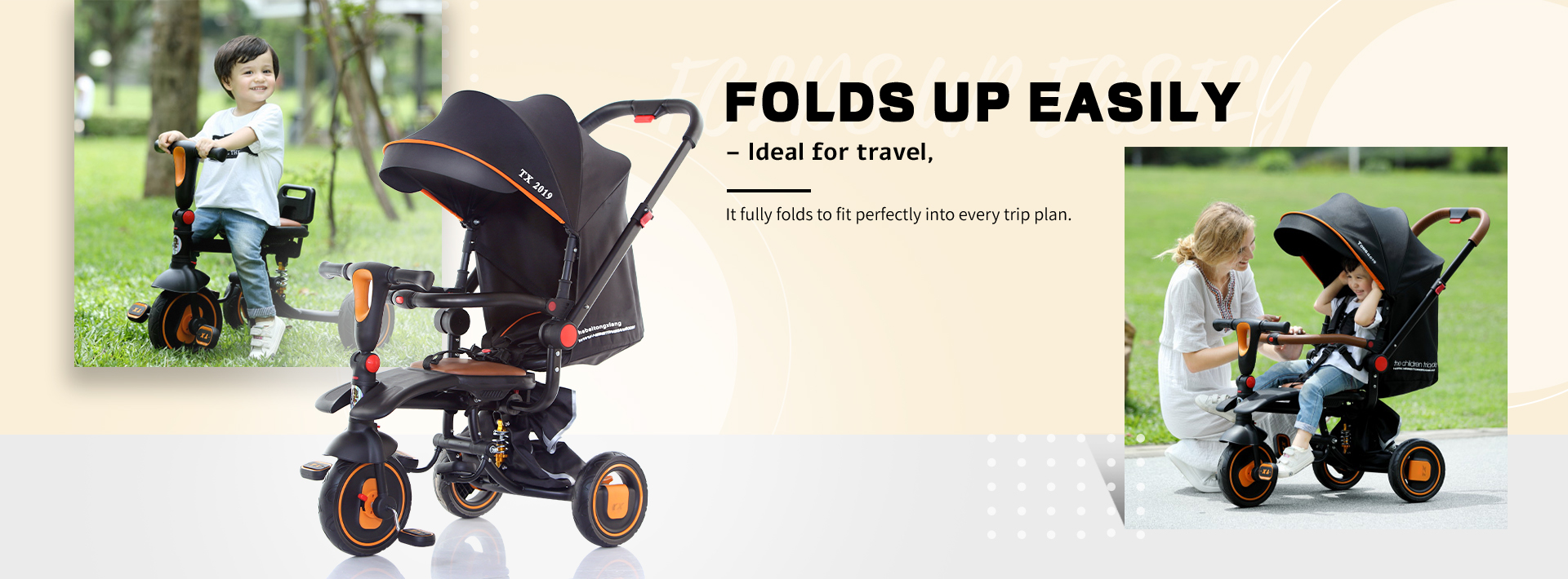 3 Wheel Pram, 3 Wheel Pushchair, Infant Car Seat - Tongxiang